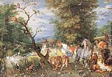 Jan the elder Brueghel The Animals Entering the Ark painting
